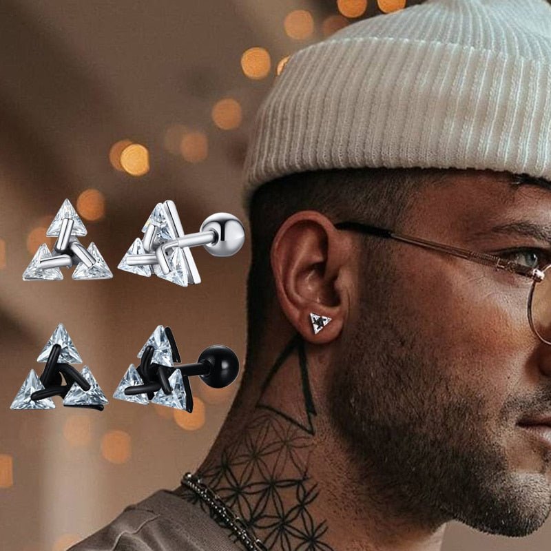Skanto | TRISILVER – Triangeløreringer med push-back-lås, lett og moderne design