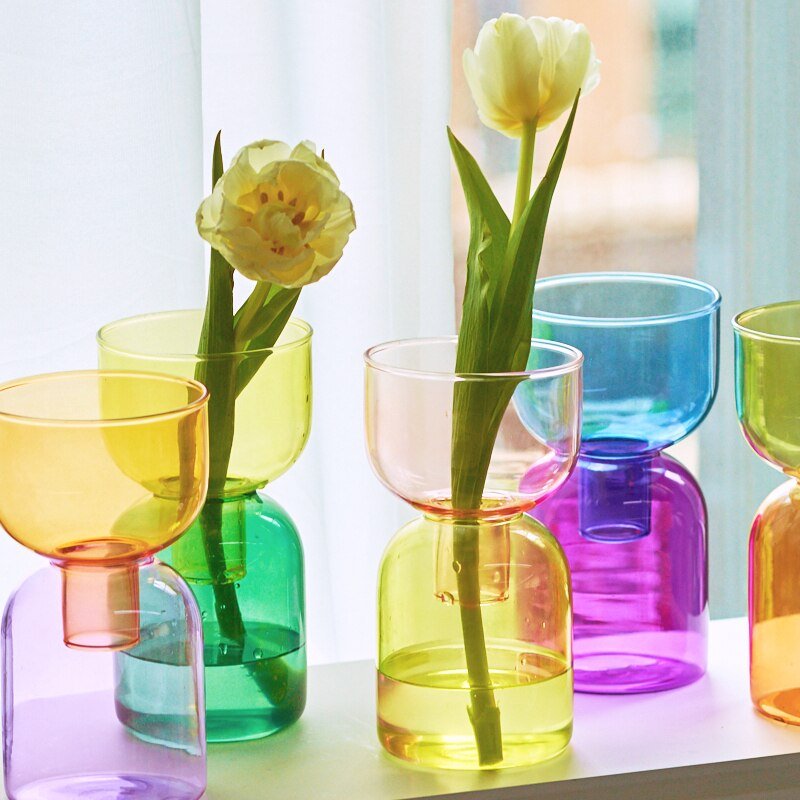 Skanto | To-delt mini bud vase terrarium sett