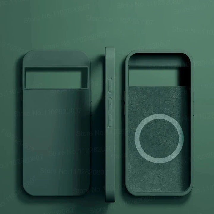 Luksus Magsafe Magnetisk Etui For Google Pixel 8 7 6 Silikon Trådløs Lading Sjokkresistent Etui