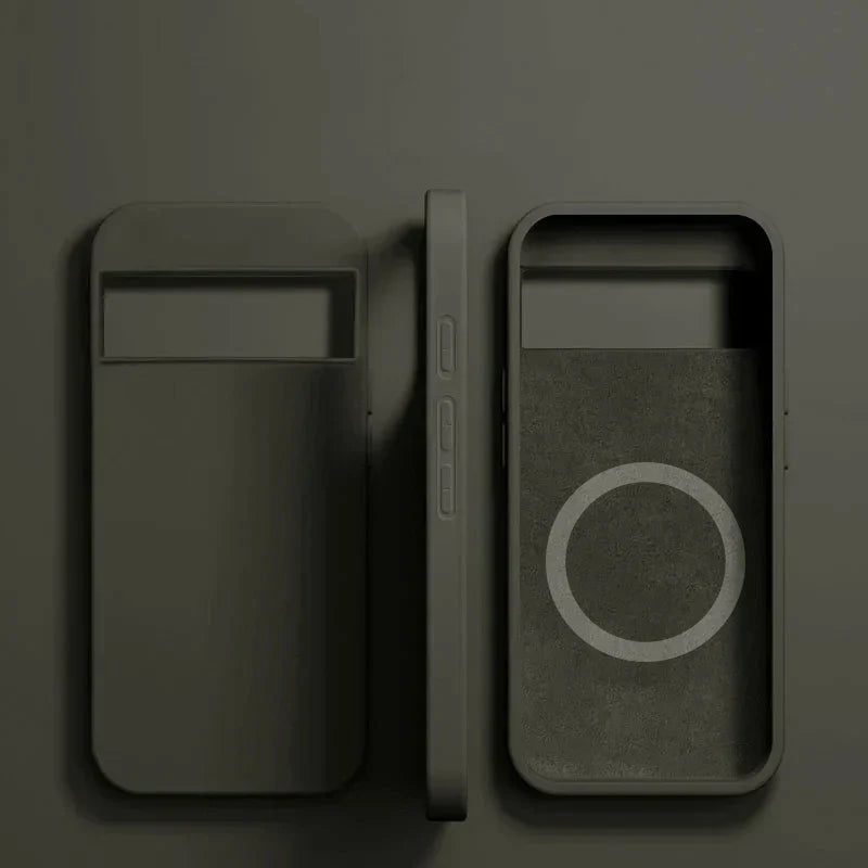 Luksus Magsafe Magnetisk Etui For Google Pixel 8 7 6 Silikon Trådløs Lading Sjokkresistent Etui