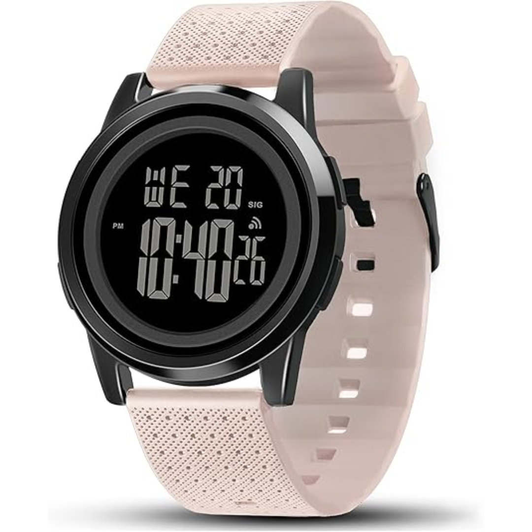 Norvo | Charlie Ultra-Tynn Vanntett Digital Sportsklokke for Menn