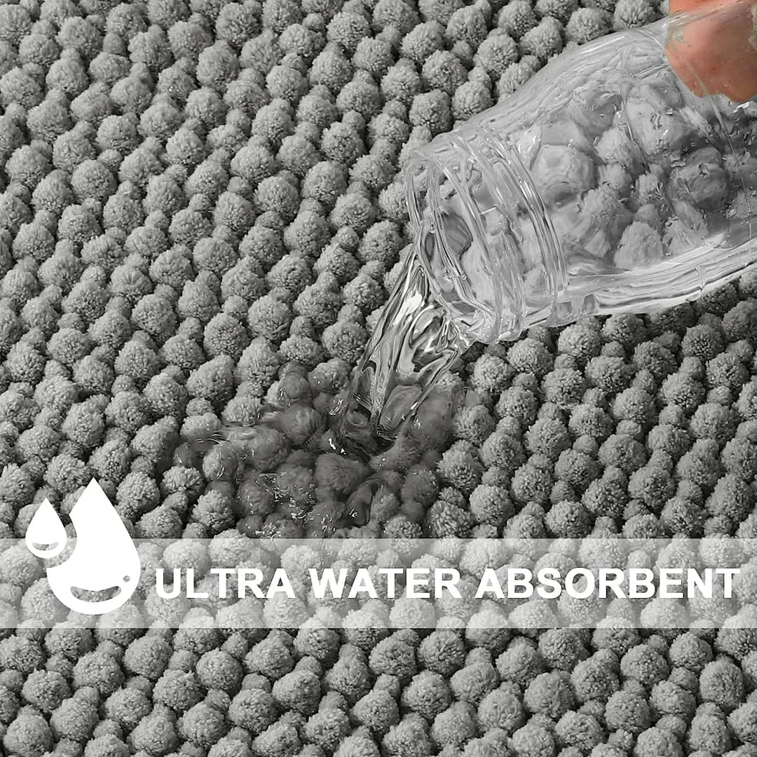 Skanto | ULTRASOFT BADERMATTE – Myk Mikrofiber Baderomsmatte med Antiskli Design