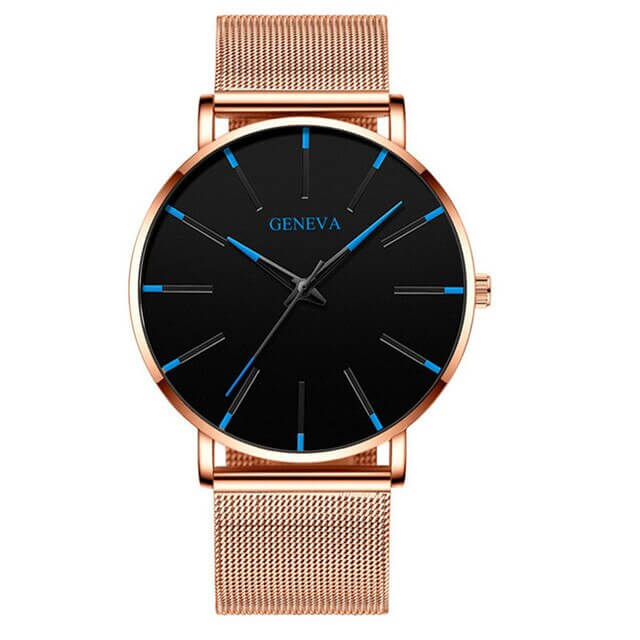 Skanto | Herre Ultra-Tynn Forretningsklokke – Elegant, Minimalistisk & Tidløs Stil