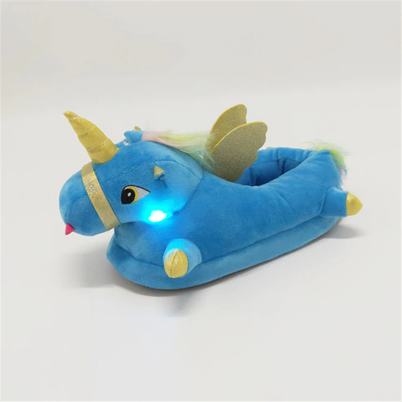 Norvo | Enhjørning tøfler med fantastisk belysning