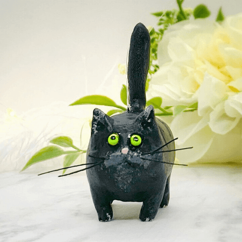 Unik Håndlaget Katte Juleornament - Purrfect Ferie Oppheng Skanto