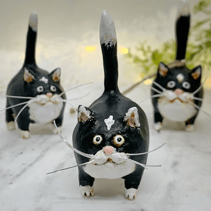 Unik Håndlaget Katte Juleornament - Purrfect Ferie Oppheng Skanto