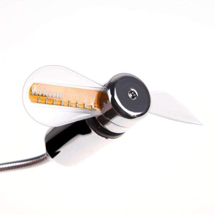 Skanto | Mini LED Lyss USB Vifte Klokke Høy Kvalitet