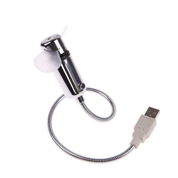 Skanto | Mini LED Lys USB Vifte Klokke Høy Kvalitet