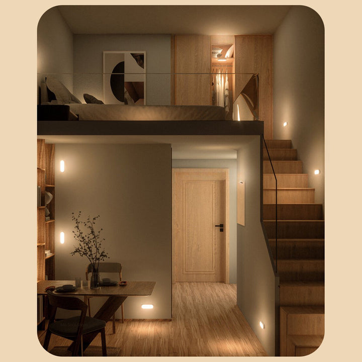 Skanto | USB Oppladbar Bevegelsessensor Vegglampe - BrightSense