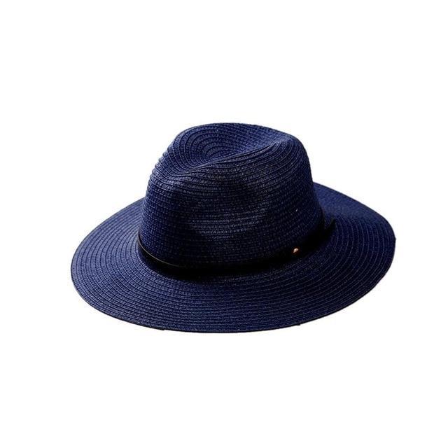 Skanto | Kvinne Wide Brim Straw Panama Roll Up Hat