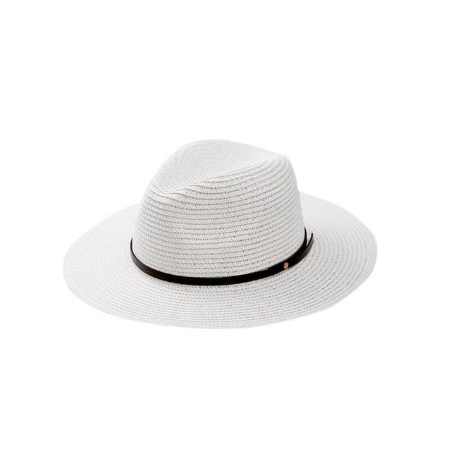 Skanto | Kvinne Wide Brim Straw Panama Roll Up Hat
