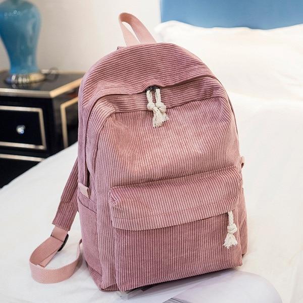 Skanto | Pastell Cordfløyse Ryggsekk