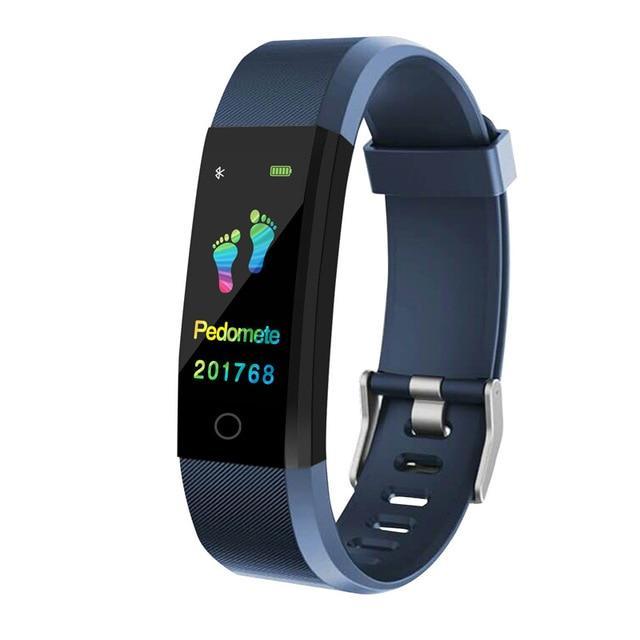 Skanto | Smart armbånd fitness tracker Klokke Helse Pulsbånd Blodtrykk Vanntett Smart armbånd for Menn Kvinner Smartband
