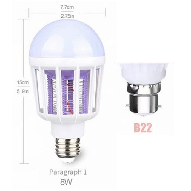 Skanto | IcoolGadgets AC175~220V LED Myggjagerpære E27/B22 LED Pære For Hjemmelighting Insekt Forhinder Lampe Insekt Anti Mygg Repeller Lys