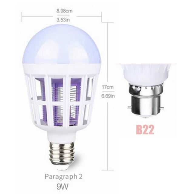 Skanto | IcoolGadgets AC175~220V LED Myggjagerpære E27/B22 LED Pære For Hjemmelighting Insekt Forhinder Lampe Insekt Anti Mygg Repeller Lys