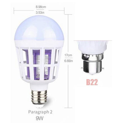 Skanto | IcoolGadgets AC175~220V LED Myggjagerpære E27/B22 LED Pære For Hjemmelighting Insekt Forhinder Lampe Insekt Anti Mygg Repeller Lys