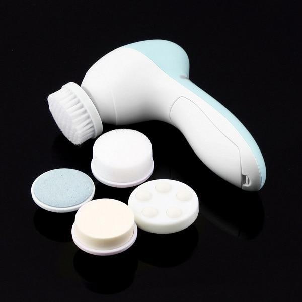 Skanto | 1 Sett 5 i 1 Elektrisk Vask Ansiktsmaskin Ansikts Pore Rensesystem Kroppsrens Massasje Mini Hudpleie Massasje Ansiktsvaskebørste