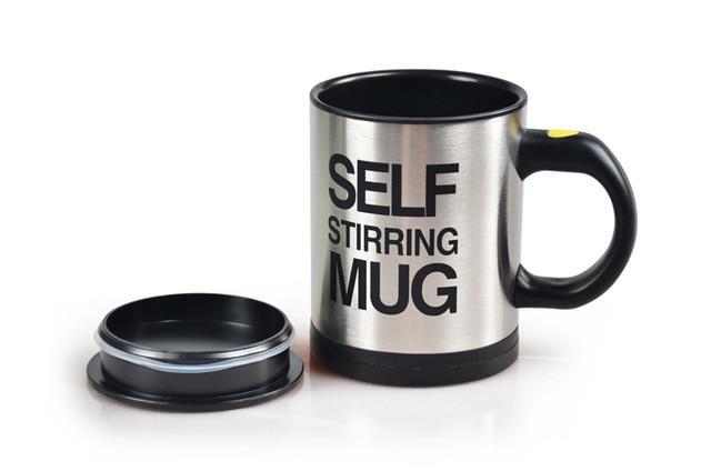 Skanto | 1Pcs Automatisk Enkel Blanding kaffete kopp Krus Drikkevarer Doven Selv rørende krus knapp høy kvalitet Trykking