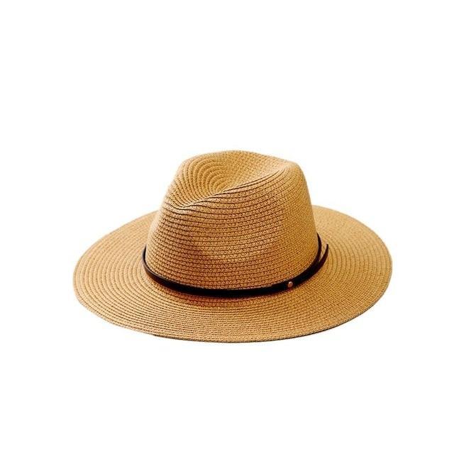 Skanto | Kvinne Wide Brim Straw Panama Roll Up Hat