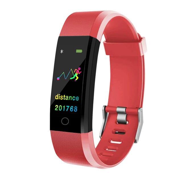 Skanto | Smart armbånd fitness tracker Klokke Helse Pulsbånd Blodtrykk Vanntett Smart armbånd for Menn Kvinner Smartband