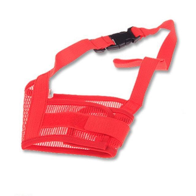 Skanto | Kjetting Hund Justerbar Maske Bjeffe Bite Mesh Munnkurv Stell Anti Stoppe Chewing