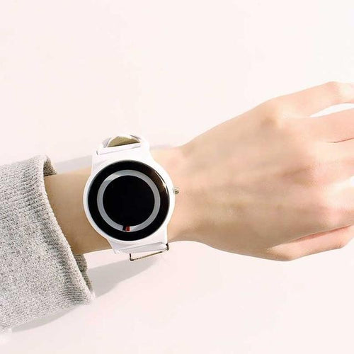 Skanto | IcoolGadgets Ny ankomst Trend ingen pekeren Konsept klokke Enkel kreativ merke Kvinne Menn klokker Relogio Feminino