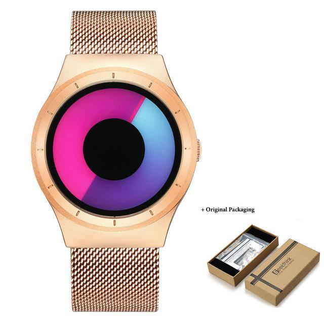 Skanto | IcoolGadgets 2019 Nye Kvinner Klokker Quartz Klokke kvinne Top Luxury Merke Motebaserte Luksus Dame Kreativ Armbåndsur Gull Stål Mesh Bånd