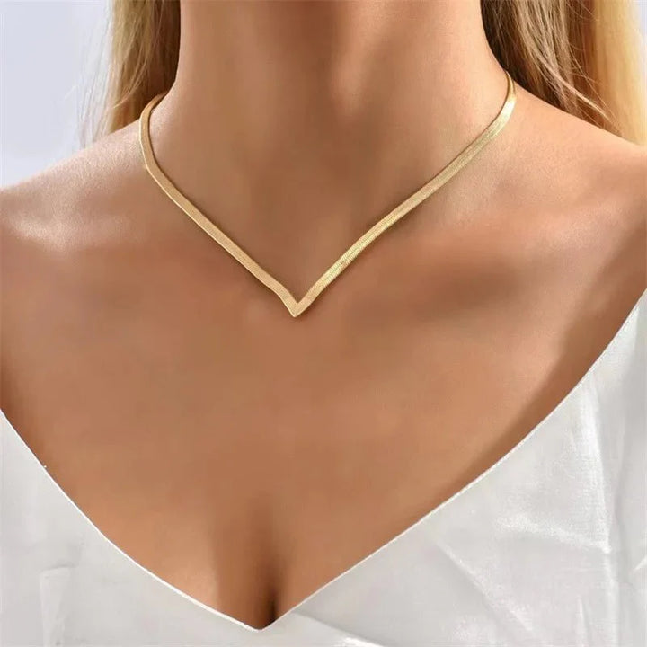 Skanto | V Taper Herringbone Nekselsmykke