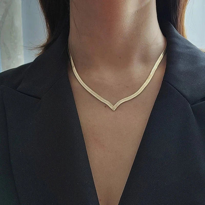 Skanto | V Taper Herringbone Nekselsmykke