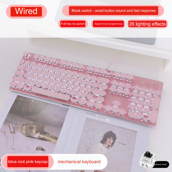 Skanto | Type Mekanisk Retro Trykk Tastatur