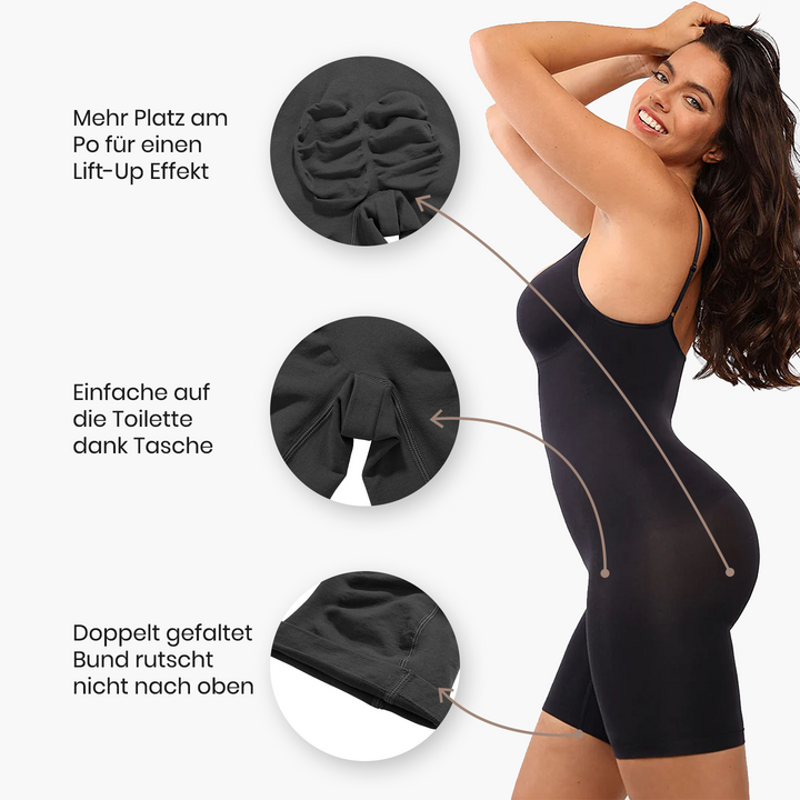 Sculpting Shapewear Bodysuit med Shorts – Perfekt Figur og Komfort for Enhver Anledning Skanto