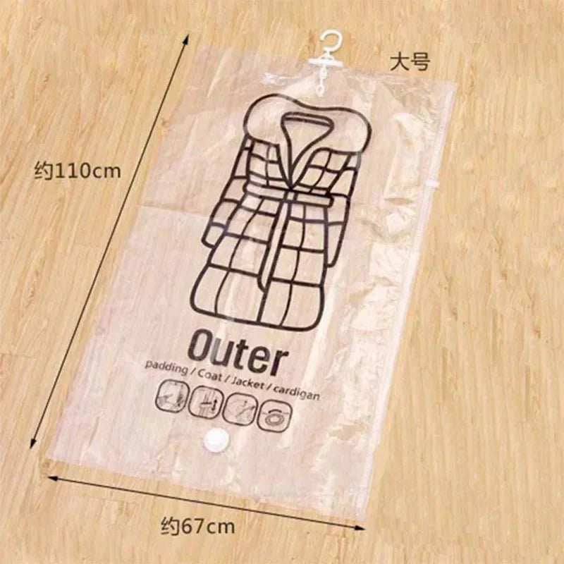 Norvo | Vakuumoppbevaringsposer – Plassbesparende Klærorganisator – Støv- og Fuktbeskyttelse – Gjenvinnbar Garderobeløsning