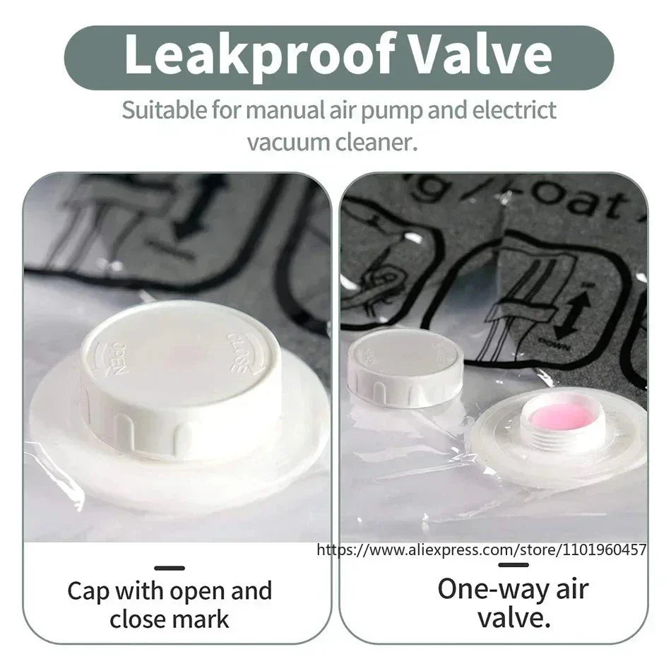 Norvo | Vakuumoppbevaringsposer – Plassbesparende Klærorganisator – Støv- og Fuktbeskyttelse – Gjenvinnbar Garderobeløsning