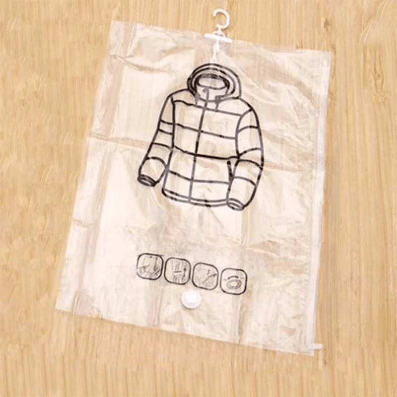 Norvo | Vakuumoppbevaringsposer – Plassbesparende Klærorganisator – Støv- og Fuktbeskyttelse – Gjenvinnbar Garderobeløsning