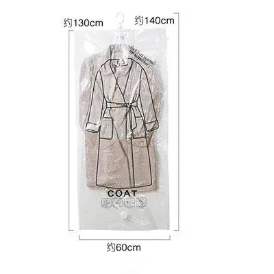 Norvo | Vakuumoppbevaringsposer – Plassbesparende Klærorganisator – Støv- og Fuktbeskyttelse – Gjenvinnbar Garderobeløsning