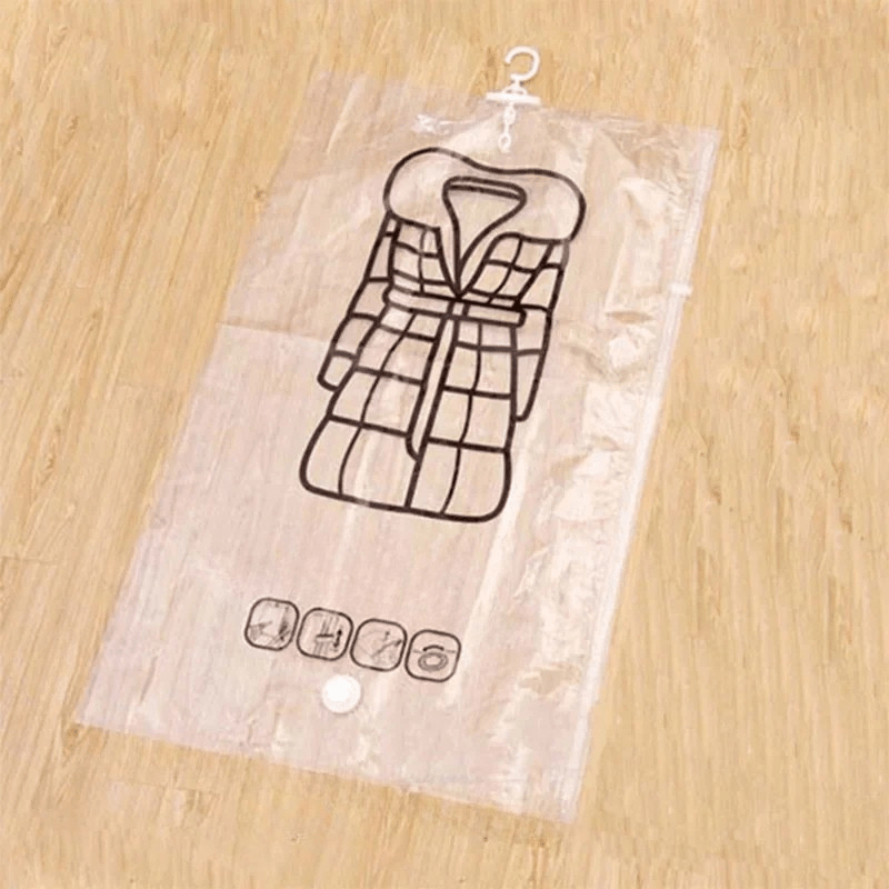 Norvo | Vakuumoppbevaringsposer – Plassbesparende Klærorganisator – Støv- og Fuktbeskyttelse – Gjenvinnbar Garderobeløsning