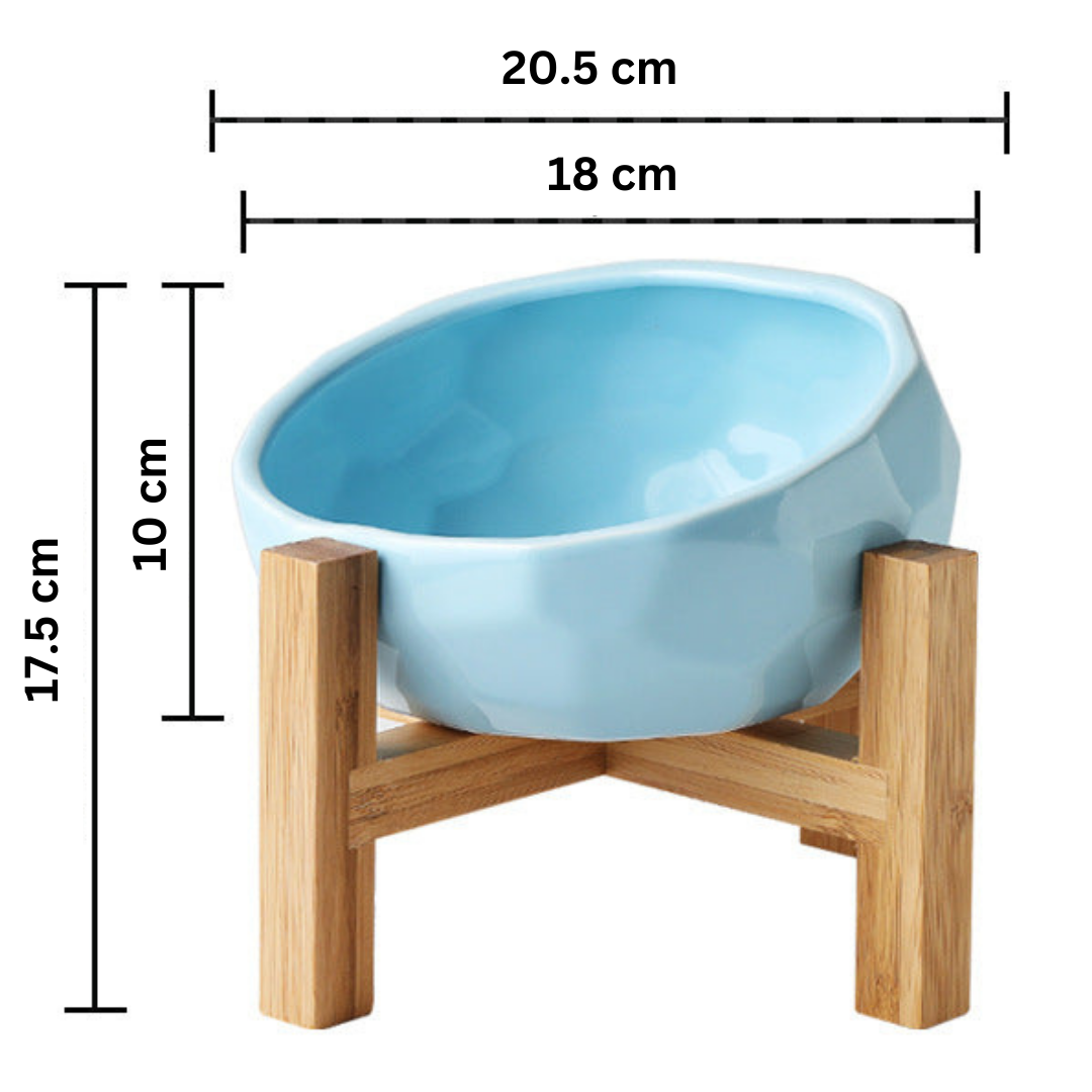 Ergonomisk hevet kjæledyrmatbolle Skanto