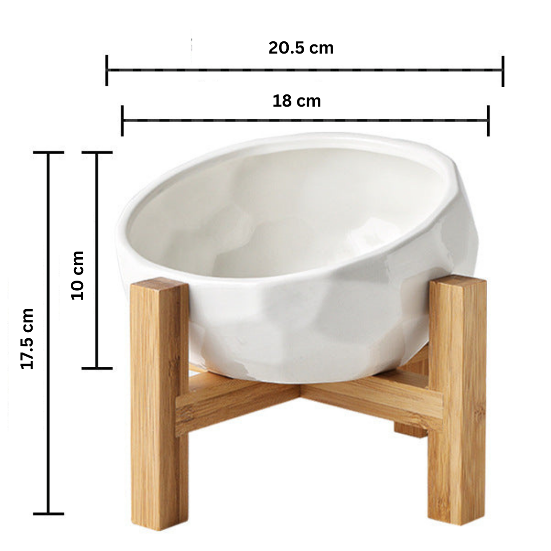 Ergonomisk hevet kjæledyrmatbolle Skanto
