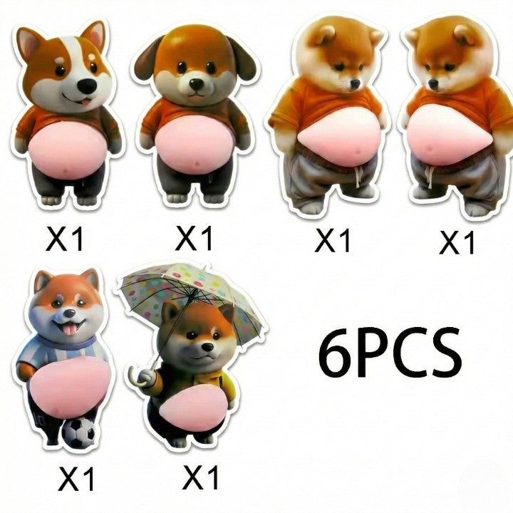 Chubby Shiba Silikon Klistremerke Beskytter | Skanto