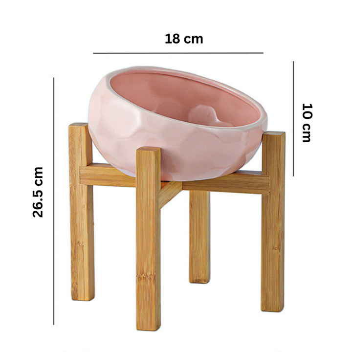 Ergonomisk hevet kjæledyrmatbolle Skanto