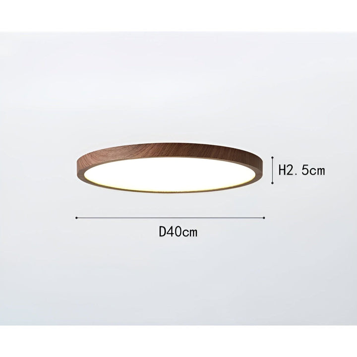GrainGlow Light - Moderne Ultra-Tyn Tre Taklampe | Skanto