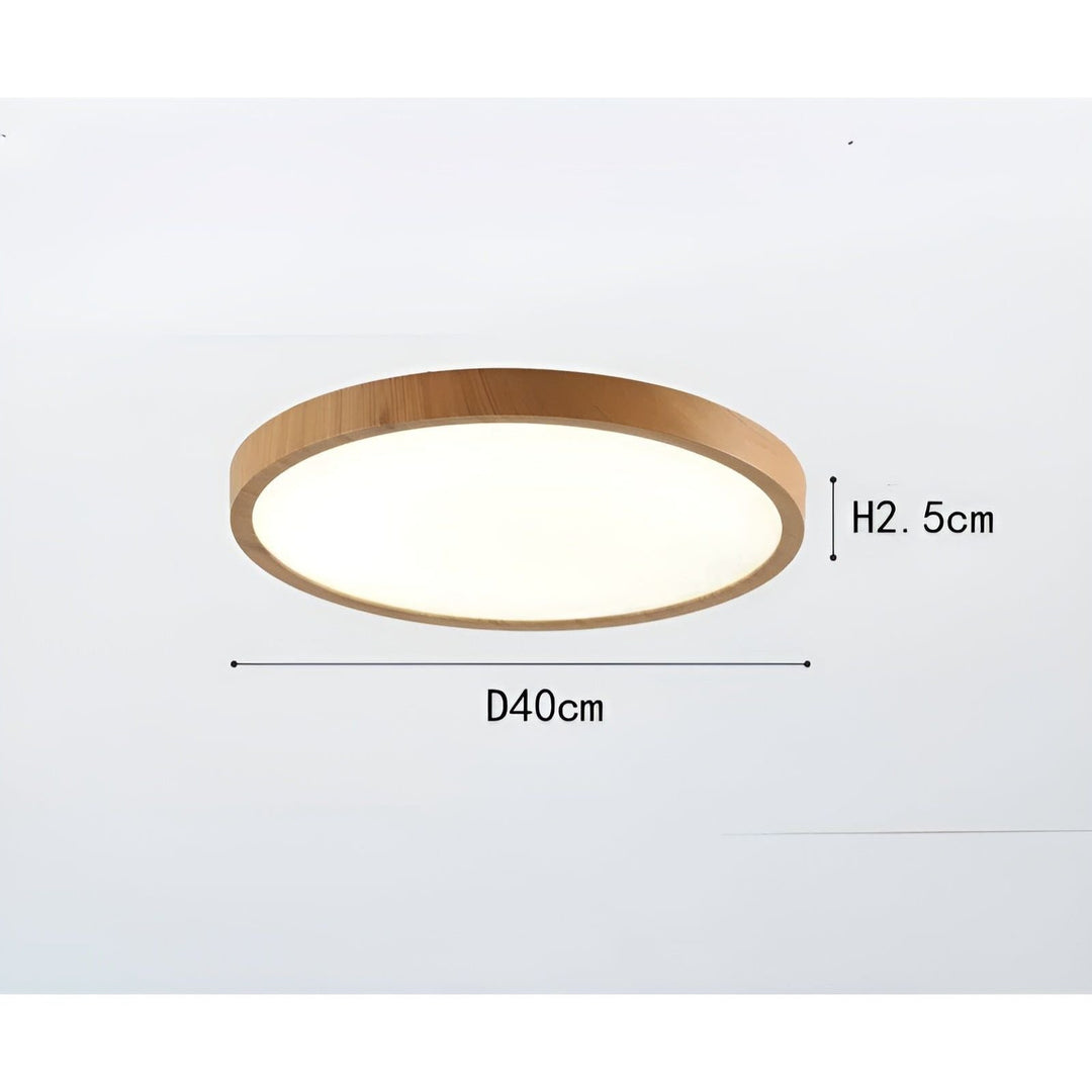 GrainGlow Light - Moderne Ultra-Tyn Tre Taklampe | Skanto