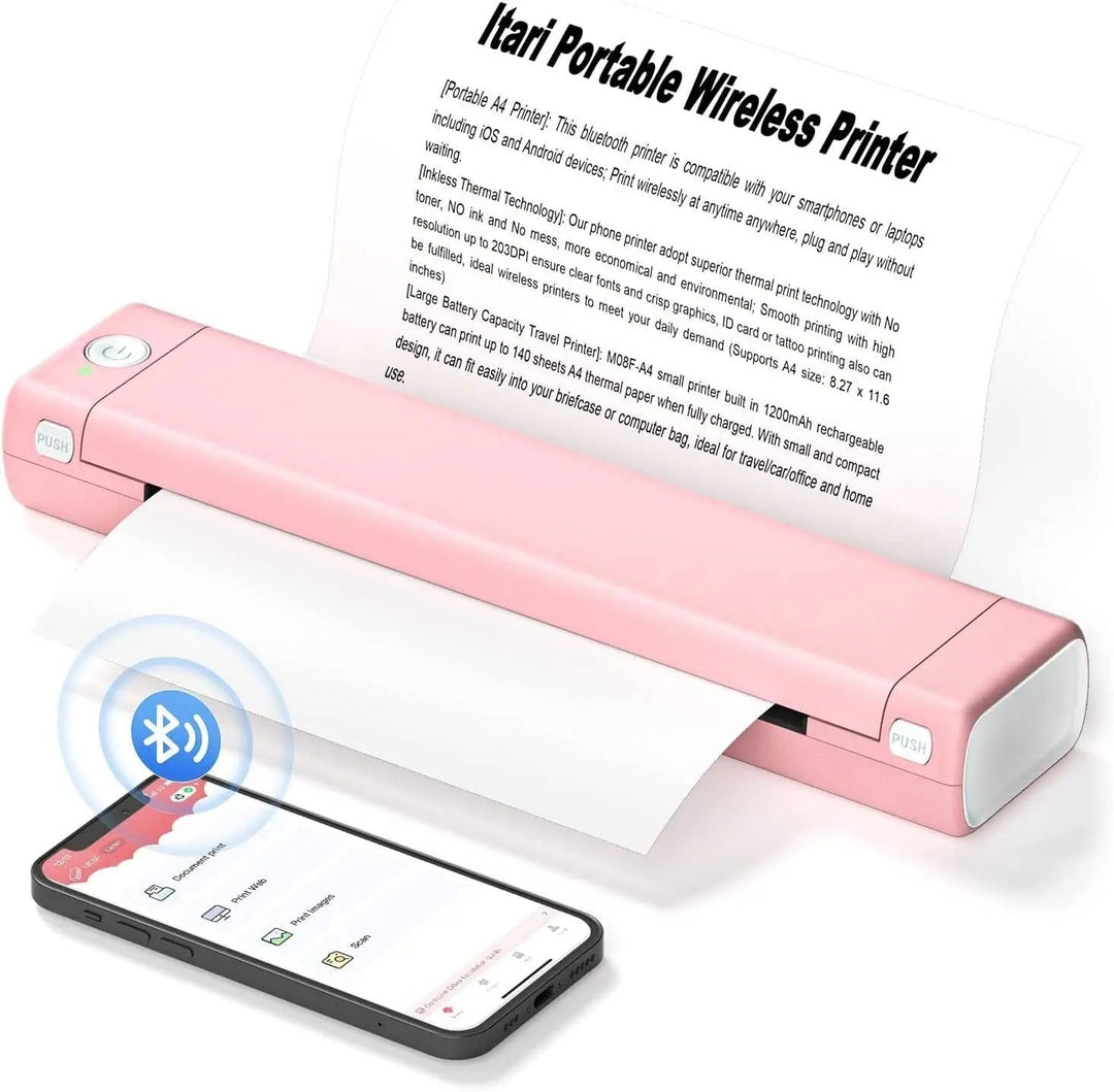 Skanto | Ultimate Wireless A4 Termisk Skriver - Kompatibel med Android, iOS & Laptoper