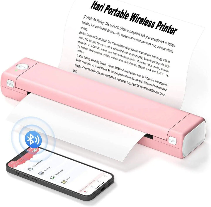 Skanto | Ultimate Wireless A4 Termisk Skriver - Kompatibel med Android, iOS & Laptoper