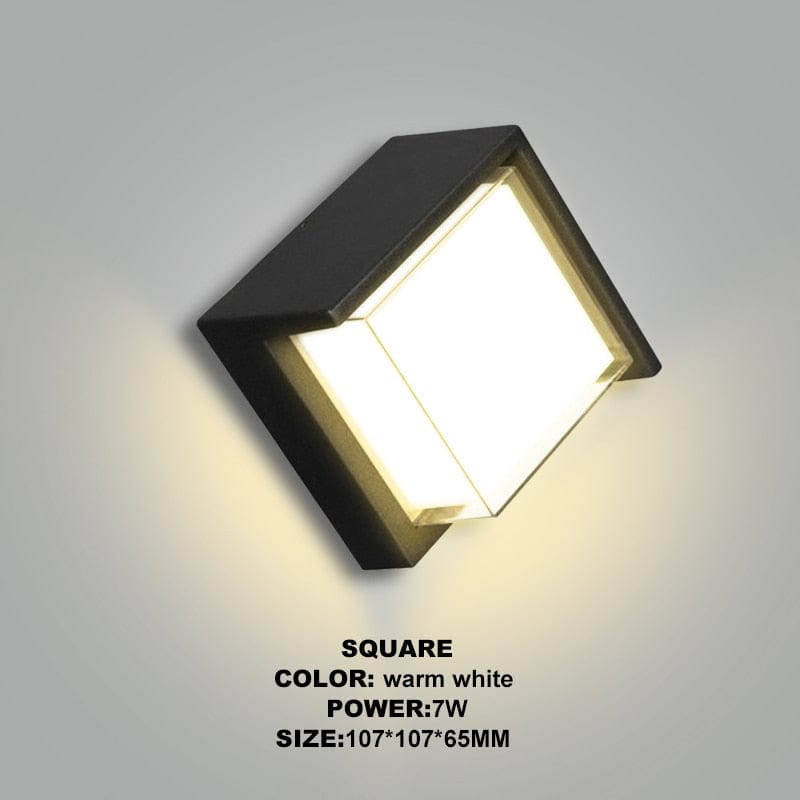 Bevegelsessensor utendørs vegglampe – Moderne aluminiumdesign | Skanto