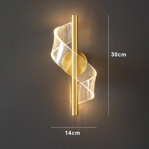 Skanto | Luksus Glass Vegglampe med Lysestake