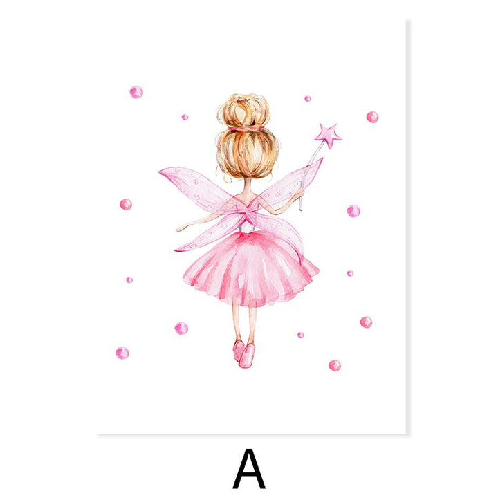 Prinsessesslott i Rosa - Lerretsbilde