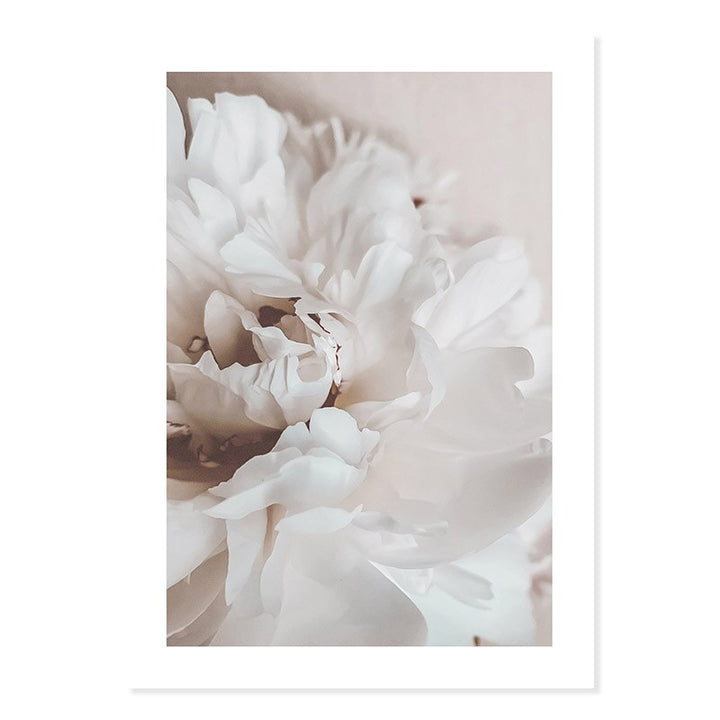 Abstract Pink Floral Silhouette Ved Skumring - Lerret Veggkunst Trykk | Skanto