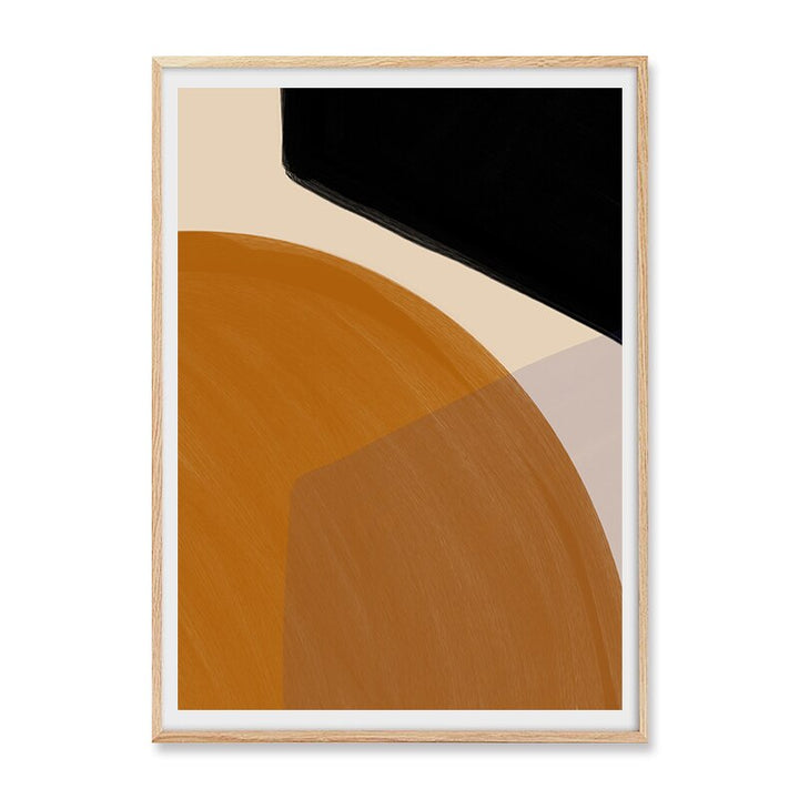 Boho Moderne Abstrakt Geometrisk Grafisk Tekstur - Lerret Veggkunst Trykk | Skanto