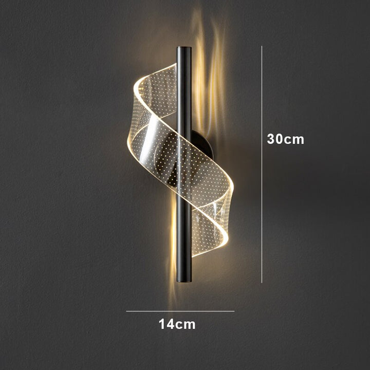 Skanto | Luksus Glass Vegglampe med Lysestake